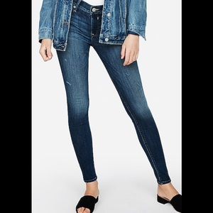 Express Mid Rise Faded Stretch Leggings, Sz. 6